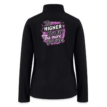 fly high - Women’s Soft Shell Jacket - black - Back