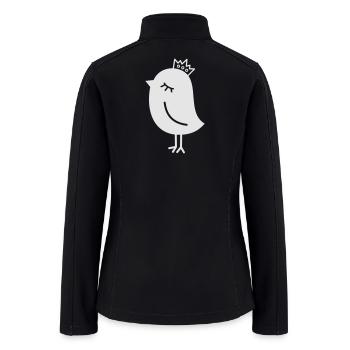 Royal Sparrow – Crowned Birdie - Women’s Soft Shell Jacket - black - Back