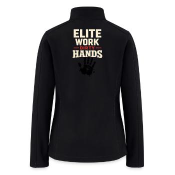 Blue Collar Welder Skilled Trades Pride Working - Women’s Soft Shell Jacket - black - Back