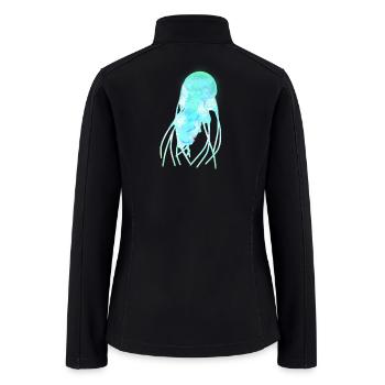 Cosmic Glow Jellyfish - Women’s Soft Shell Jacket - black - Back