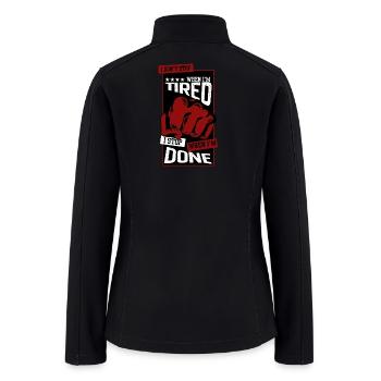 No Limits Motivation Premium Cotton Tee - Women’s Soft Shell Jacket - black - Back