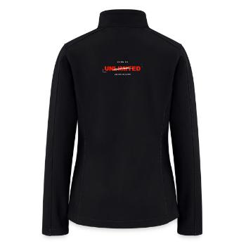 Unlimited Potential Motivational Red Typography - Women’s Soft Shell Jacket - black - Back