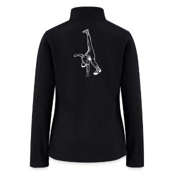 B-Boy Drawing - Women’s Soft Shell Jacket - black - Back