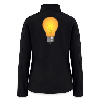 Aurora Lightbulb Glow - Women’s Soft Shell Jacket - black - Back