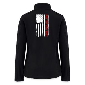 Pro-Gun Anti-Idiot - Women’s Soft Shell Jacket - black - Back