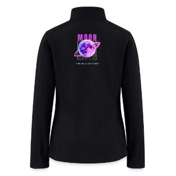 Magical Moonlight T-Shirt with Spiritual Energy - Women’s Soft Shell Jacket - black - Back