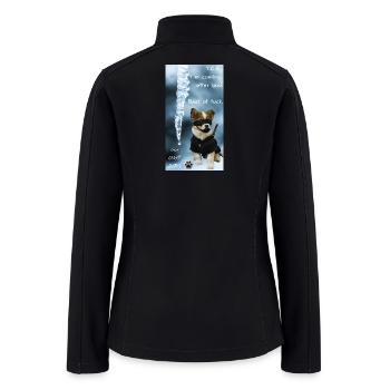 Animal forces (Canine NINJA warrior) - after ICE - Women’s Soft Shell Jacket - black - Back