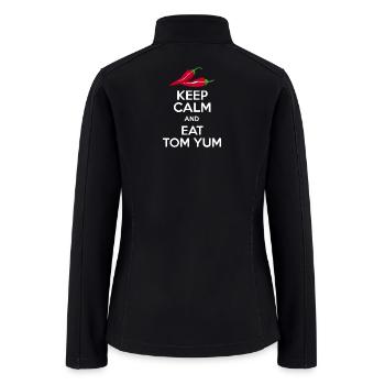 Tom Yum Keep Calm Chili - Women’s Soft Shell Jacket - black - Back