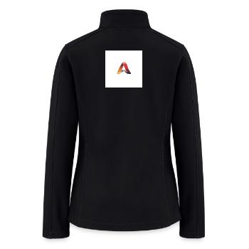 Gradient Ribbon A Frame Emblem - Women’s Soft Shell Jacket - black - Back