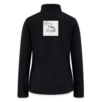 Coffee On My Mind Sketch - Women’s Soft Shell Jacket - black - Back