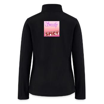 Sweetly Spicy Gradient Stamp - Women’s Soft Shell Jacket - black - Back