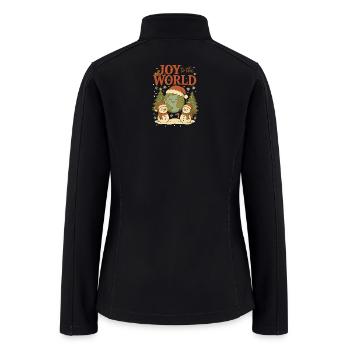 Joy to the World - Women’s Soft Shell Jacket - black - Back