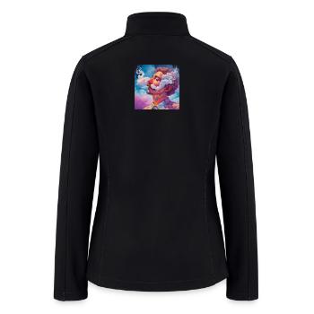 SMOKING AND CLOUD - Women’s Soft Shell Jacket - black - Back