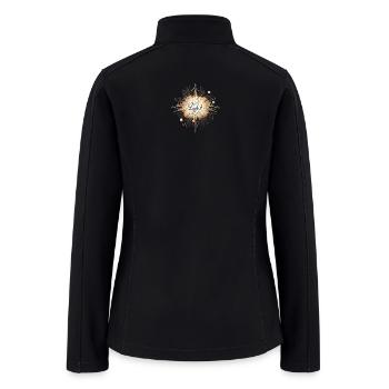 Be the Light Gold Sunburst - Women’s Soft Shell Jacket - black - Back