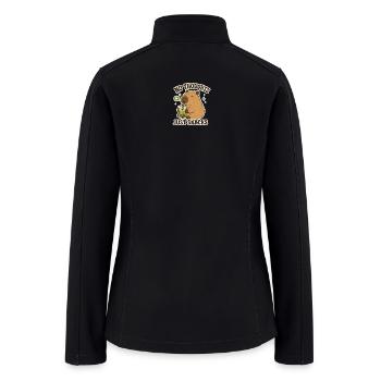 No Thoughts Just Snacks Bear - Women’s Soft Shell Jacket - black - Back