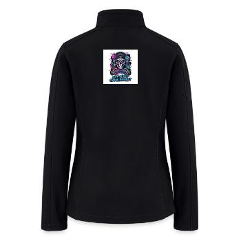 Eat Sleep Game Repeat Gamer Skull Esports Streetwe - Women’s Soft Shell Jacket - black - Back