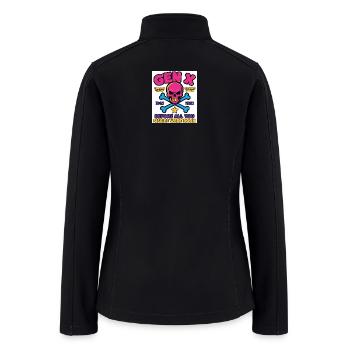 Gen X Skull Crew 1965 1980 - Women’s Soft Shell Jacket - black - Back
