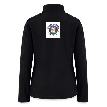 Happy Camper Outdoor Vibes Badge - Women’s Soft Shell Jacket - black - Back