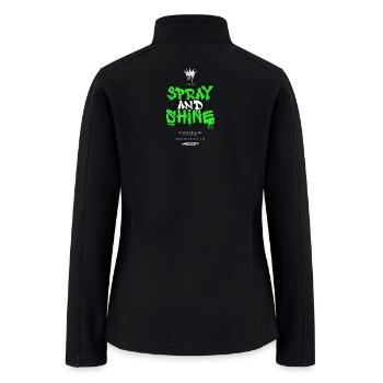 Spray and Shine Graffiti Drip - Women’s Soft Shell Jacket - black - Back