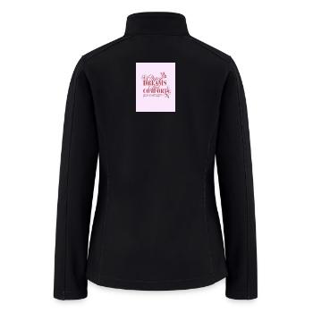 Chase Dreams Not Comfort - Women’s Soft Shell Jacket - black - Back