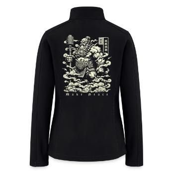 Make Peace - Women’s Soft Shell Jacket - black - Back