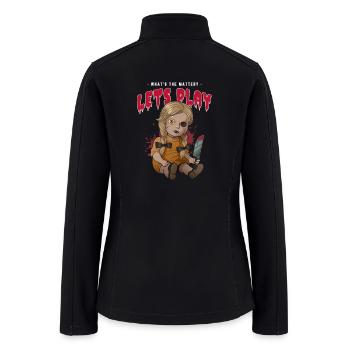 Halloween Doll - Women’s Soft Shell Jacket - black - Back