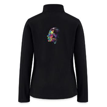 Face of Roses - Women’s Soft Shell Jacket - black - Back