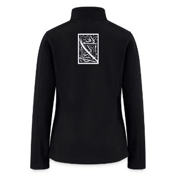 Arabic Calligraphy Mosaic - Women’s Soft Shell Jacket - black - Back