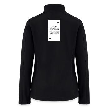 Always You Enduring Love Quote - Women’s Soft Shell Jacket - black - Back