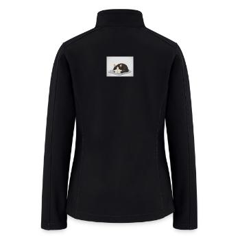 kitty chilling - Women’s Soft Shell Jacket - black - Back