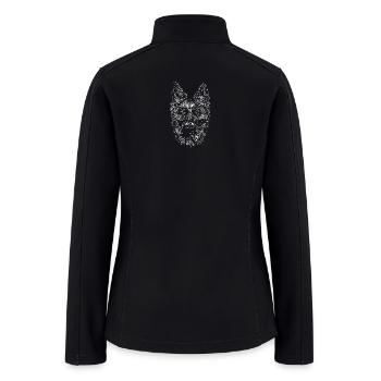 Dog Portrait For Proud Dog Owners - Women’s Soft Shell Jacket - black - Back
