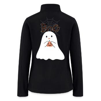 BOO Monster Halloween Cotton Tee - Women’s Soft Shell Jacket - black - Back