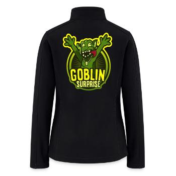 SURPRISED GOBLIN - Women’s Soft Shell Jacket - black - Back