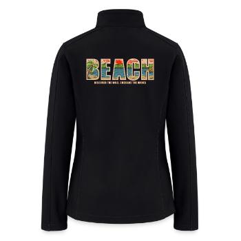 BEACH - Women’s Soft Shell Jacket - black - Back