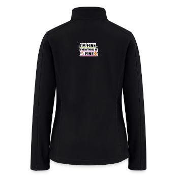 Im Fine Everything Fine - Women’s Soft Shell Jacket - black - Back