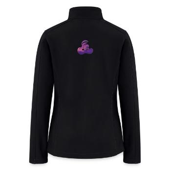 MUSIC AND CLOUD - Women’s Soft Shell Jacket - black - Back
