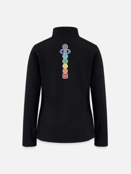 7 Chakras  - Women’s Soft Shell Jacket - black