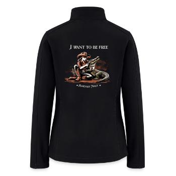 I Want To Be Free - Overcome Your Worst Fears - Women’s Soft Shell Jacket - black - Back
