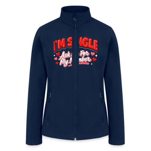 I’m Single Retro Bubble - Women’s Soft Shell Jacket