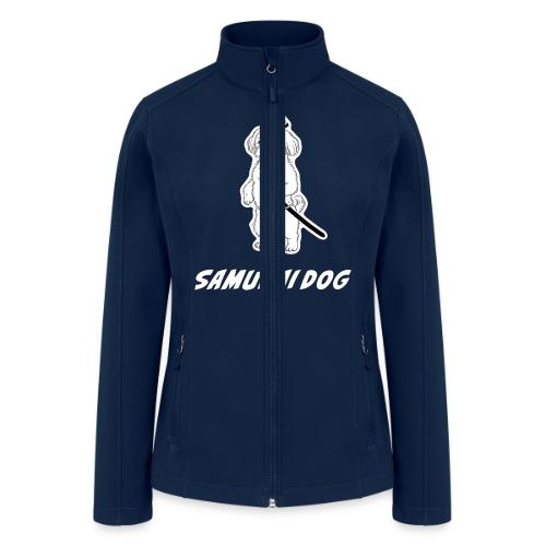 Samurai Maltese Katana Warrior Dog Tee - Women’s Soft Shell Jacket