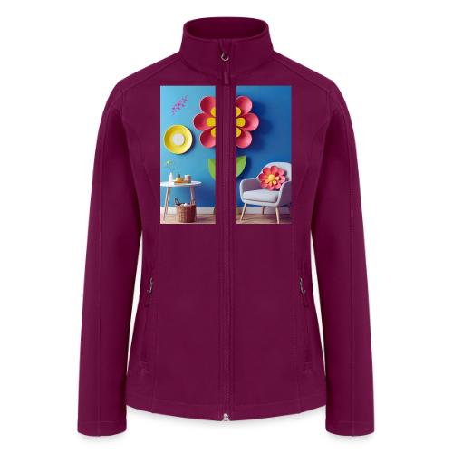 Flower design and harmony of environmental well-be - Women’s Soft Shell Jacket