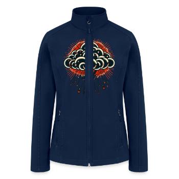 Storm Cloud - Women’s Soft Shell Jacket - navy - Front