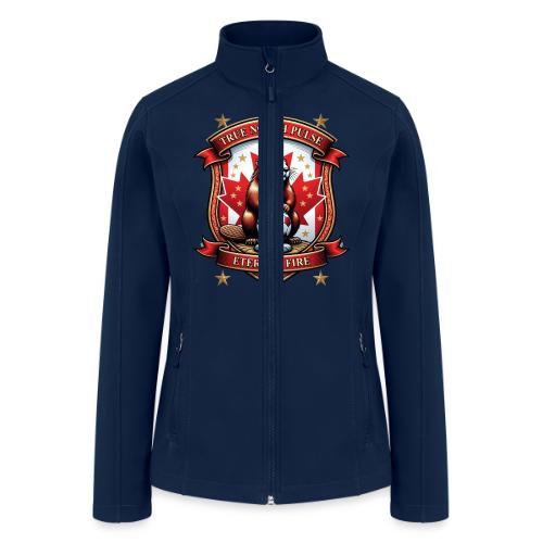 Canada Beaver Crest T-Shirt, Pride Badge Gift - Women’s Soft Shell Jacket