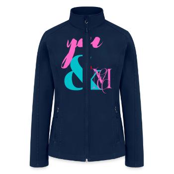 i love you - Women’s Soft Shell Jacket - navy - Front