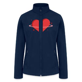 Aesthetic Broken Heart - Women’s Soft Shell Jacket - navy - Front