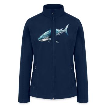 shark - Women’s Soft Shell Jacket - navy - Front