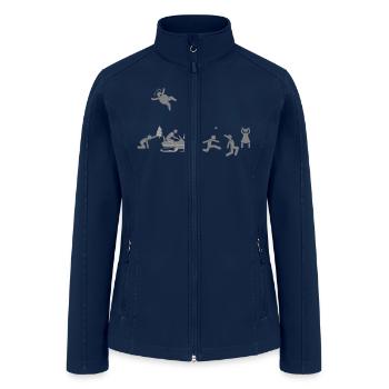 Snowmobiling - Women’s Soft Shell Jacket - navy - Front