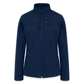 Pocket Aces - Women’s Soft Shell Jacket - navy - Front