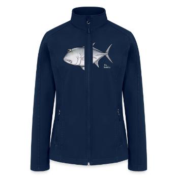 Giant Trevally (GT) - Women’s Soft Shell Jacket - navy - Front