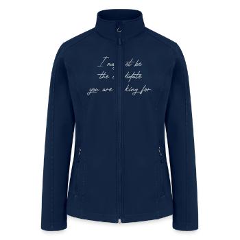 Girlfriend Boyfriend Funny Love Cute Birthday - Women’s Soft Shell Jacket - navy - Front
